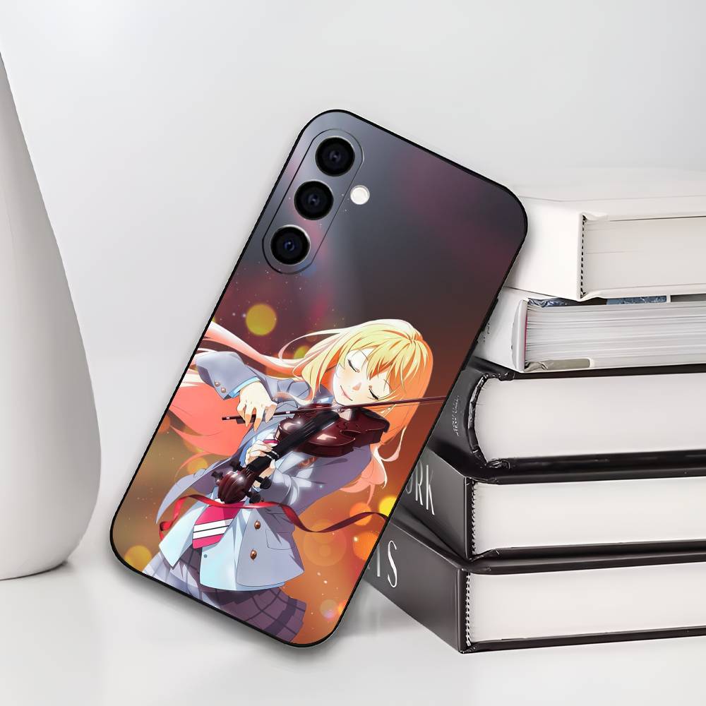

Y-Your lie IN A-APRIL Phone Case For Samsung Galaxy A73,A72,A71,A70,A53,A52,A51,Soft Silicone Black Cover Samsung a42 5g