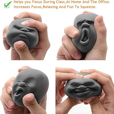 Humorous And Whimsical Facial Expression Stress Balls Easily Squeezable And Stretchable with a Slow Rebound Texture Playful Gift