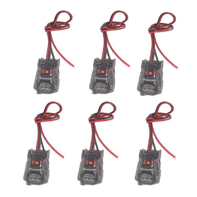 6x Connector of Fuel Injector MFI New Secondary For Lexus IS F 2008-2014 V8 5.0L