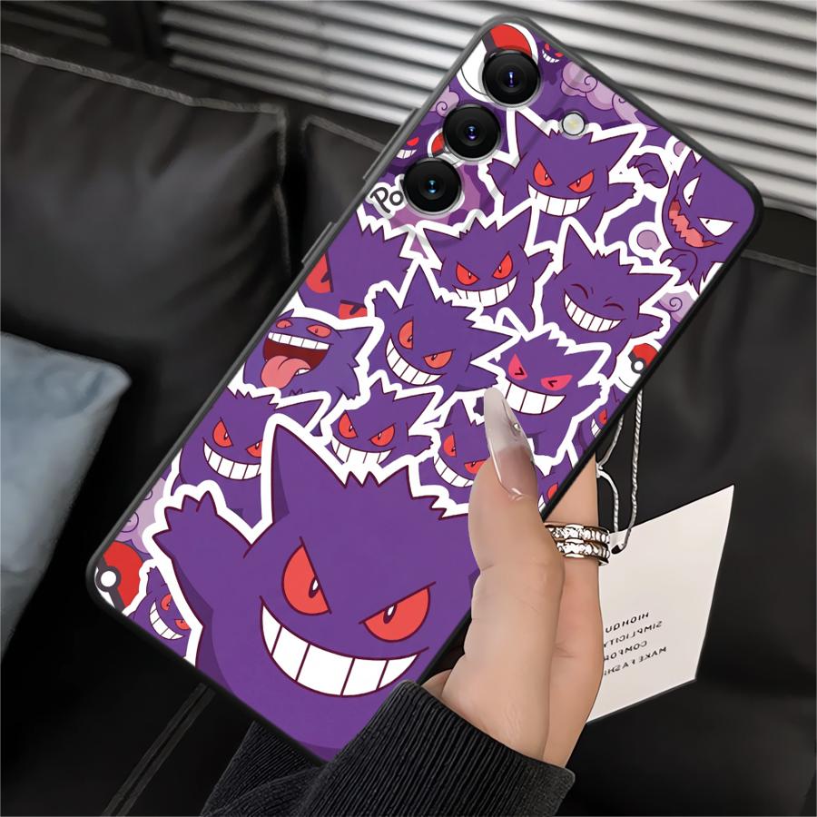 Pokemon Gengar Case for Samsung Galaxy A70 A04 A13 A20 A17 A50 A15 A16 A40 A05 A12 A06 Funda Phone Cover