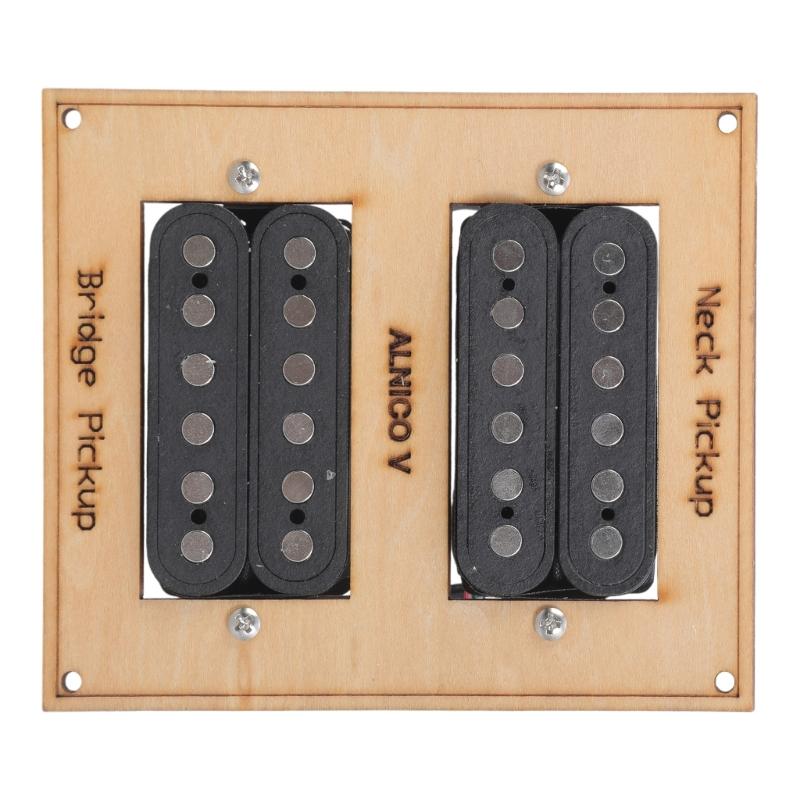Guitar Pickup Cover Transducer Neck Bridge 2Pcs Double Coil Pickup Playing Parts