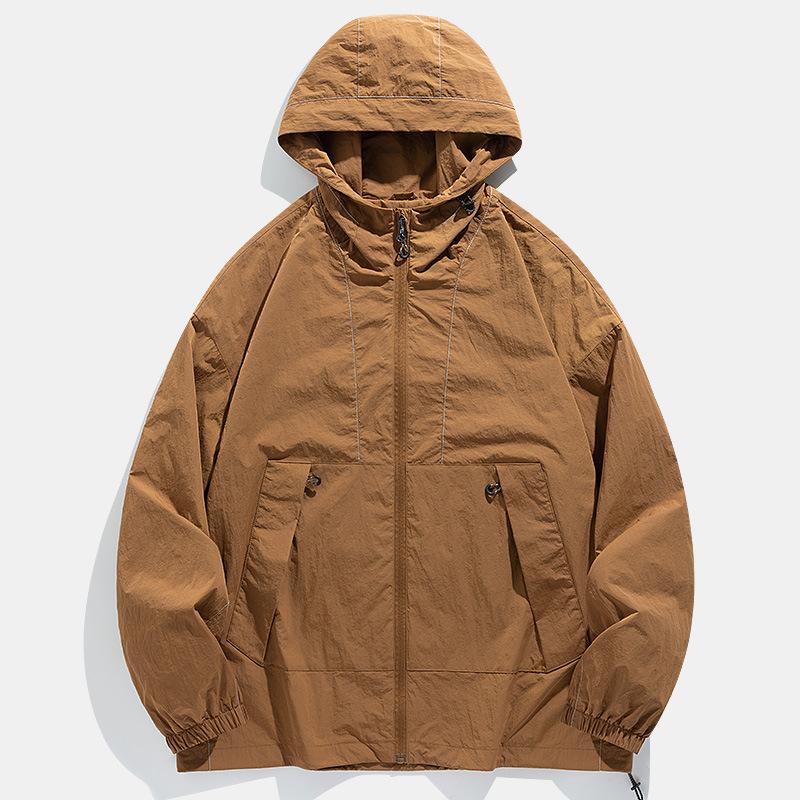 

Светоотражающая ветровка Soft Shell для спорта на открытом воздухе, мужская и женская, модный бренд, куртка с капюшоном, однослойная куртка на четыре сезона M