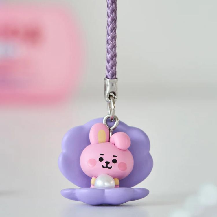 BT21 BABY PEARL Figure Strap (TATA, COOKY, SHOOKY, CHIMMY, MANG, RJ, KOYA) (8 Options)