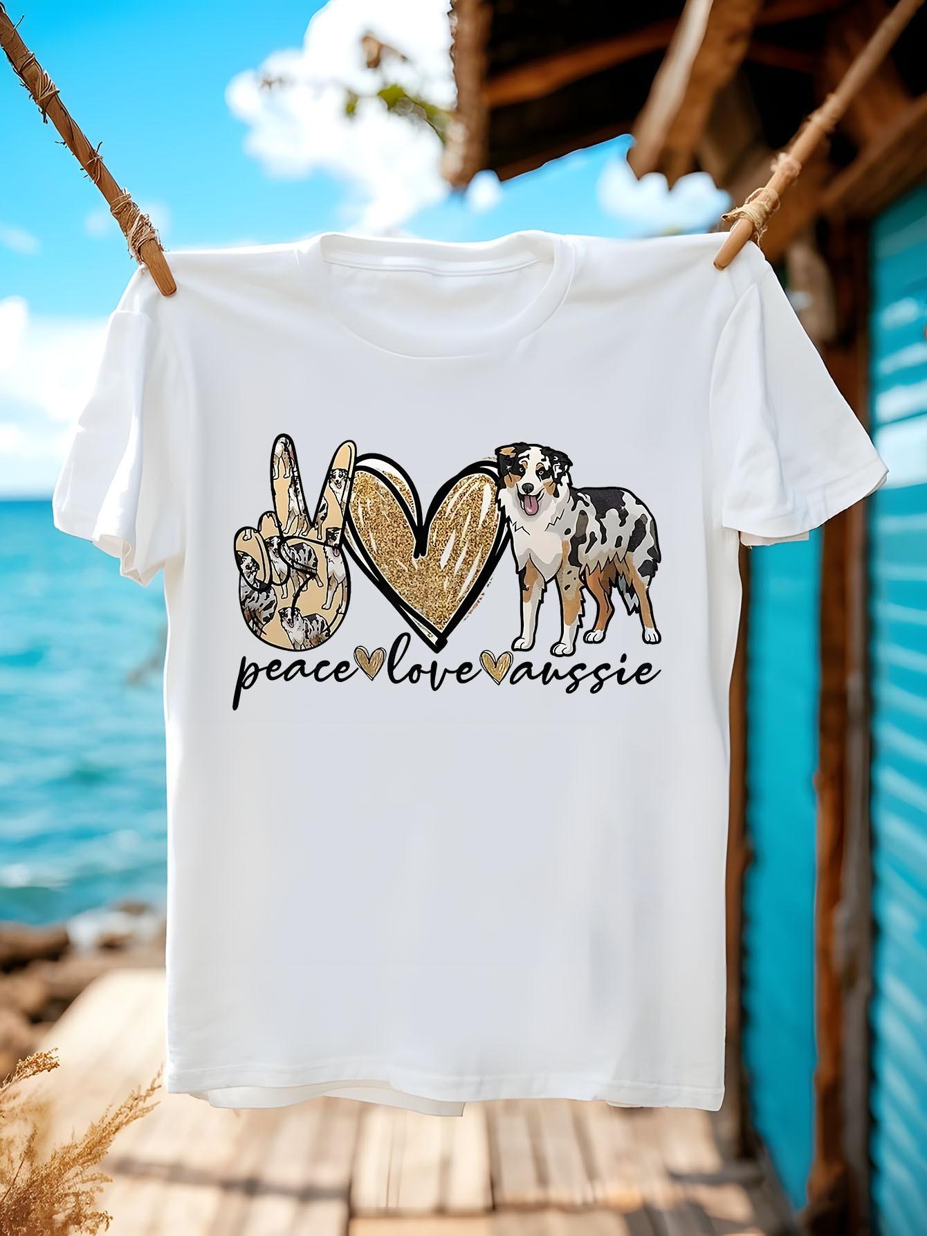 Australian Shepherd Graphic Tshirt Graphic Tshirt - Black... S