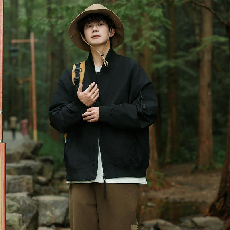 Retro High Street Pilot Jacket Spring and Autumn New Loose Casual Design Baseball Uniform Jacket