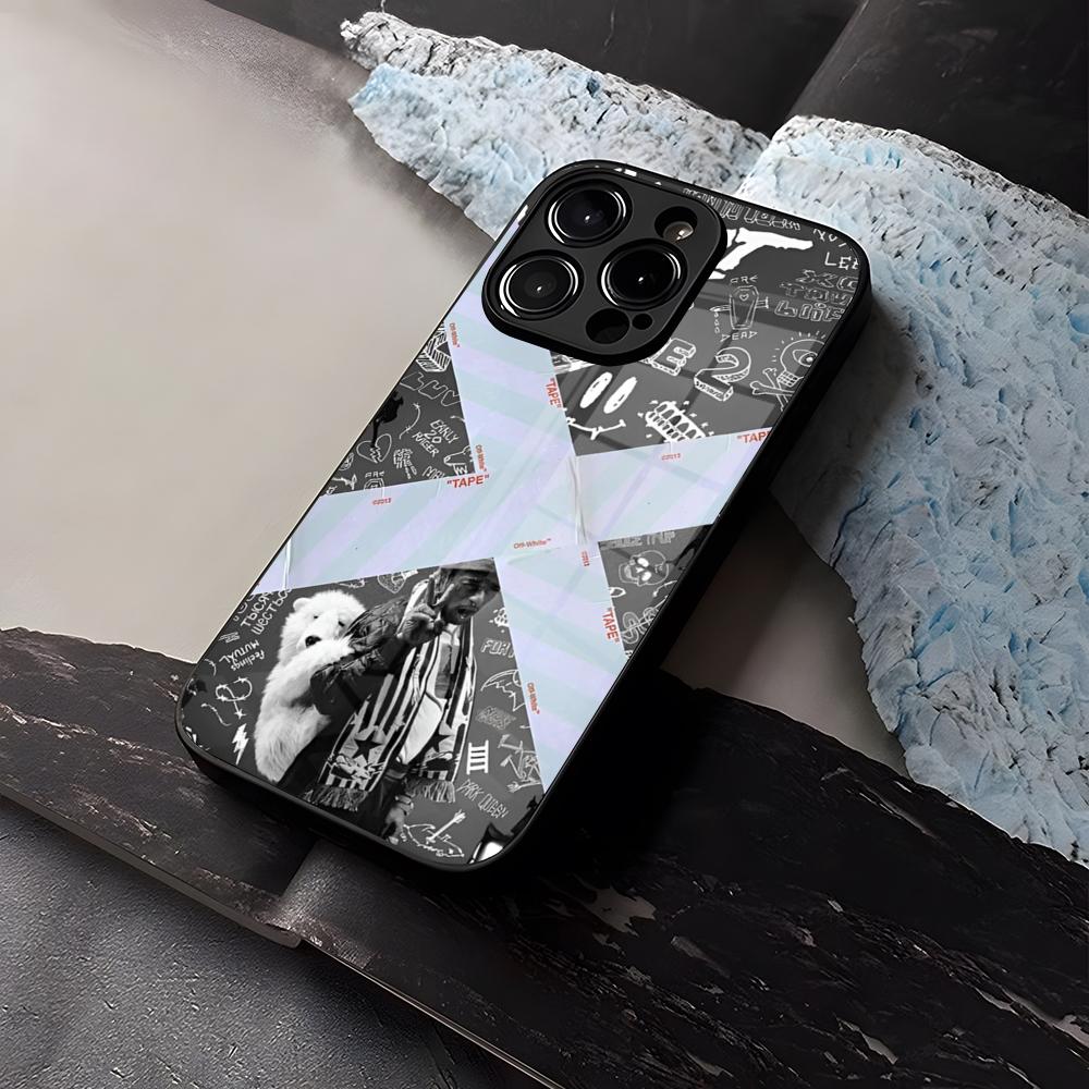 

Lil Uzi Vert Phone Case Tempered Glass For IPhone 16 13 14 12 15 11 Pro Max Plus Mini X XR SE2020 Coque iPhone 11 Pro Max