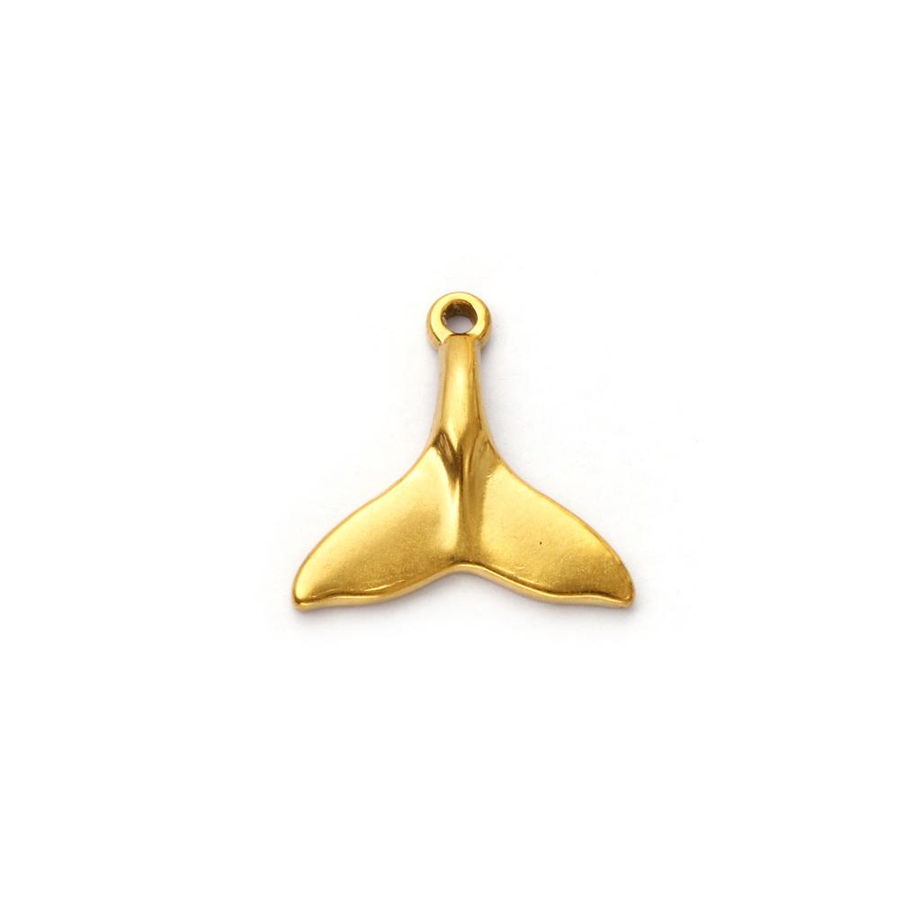 2 Pcs 304 Stainless Steel Ocean Charms 18K Gold Plated Starfish Conch Seal Coconut Tree Pendants For DIY Necklace Jewelry Making