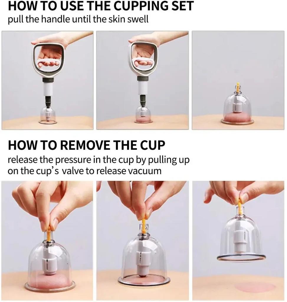 1BOXCupping Therapy Vacuum Cupping Set Suction Cups Massage Chinese Medicine Anti Cellulite Physiotherapy Jars For Body Massager