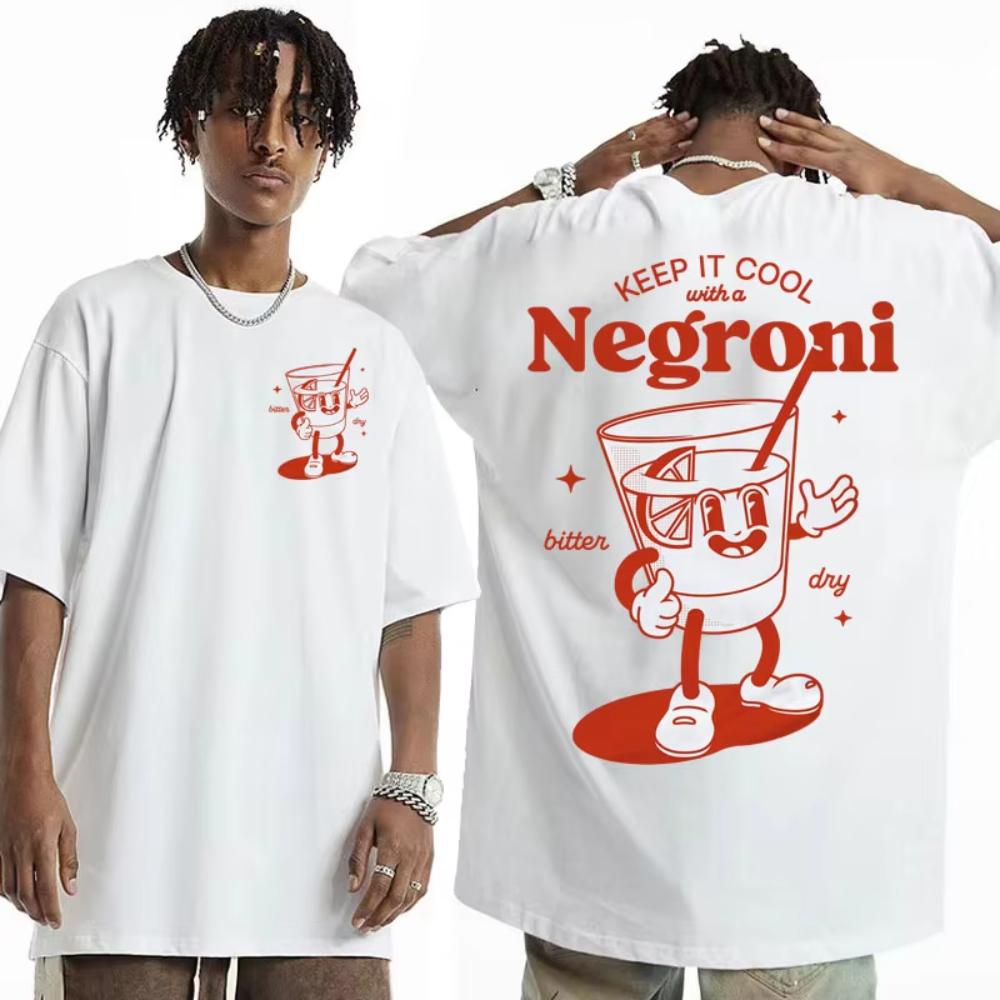 

Negroni Retro Inspired Red Meme T-shirts Harajuku Cartoon Cool Graphic T Shirts Men s Women Oversized Cotton T Shirt Streetwear S разноцветный