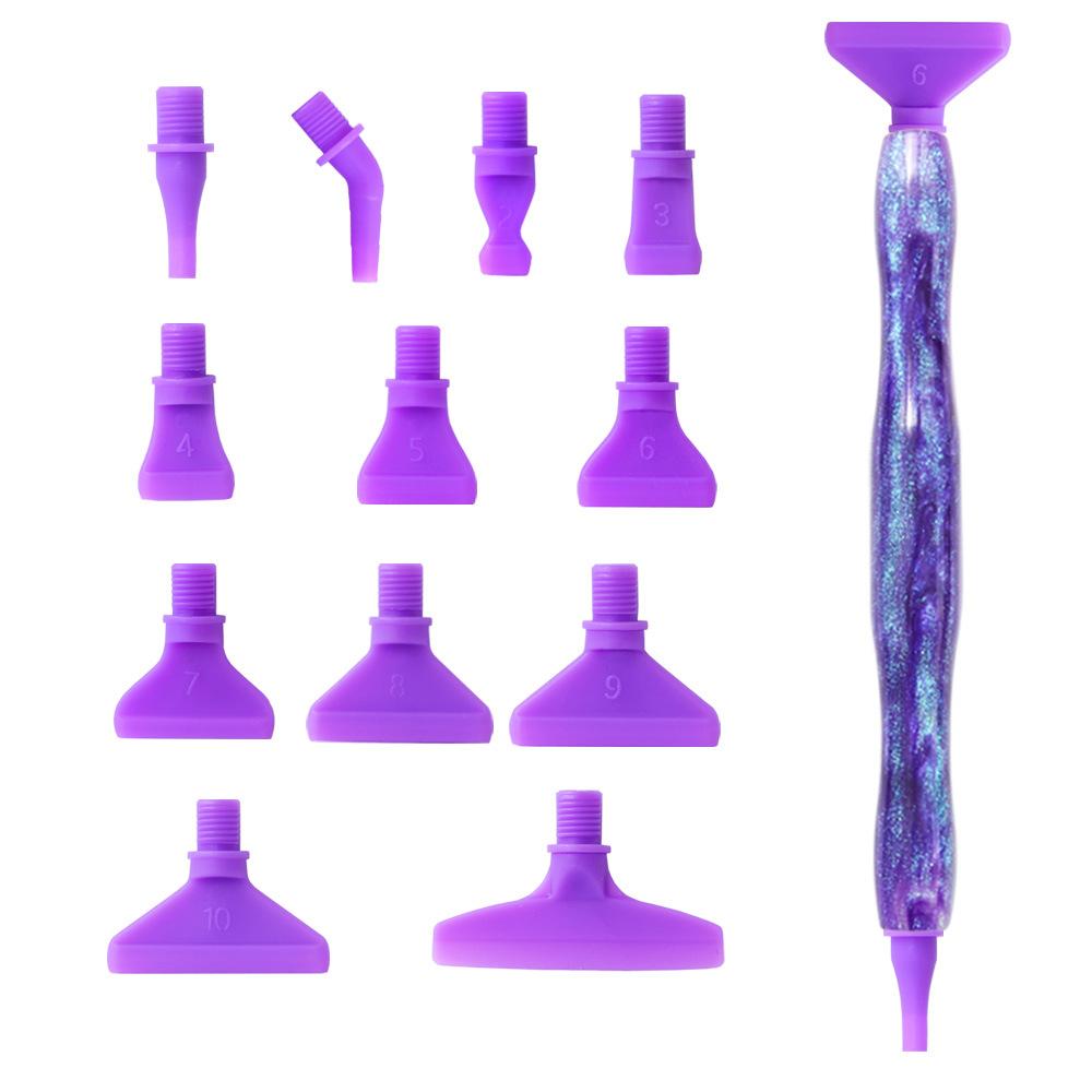 Embroidery Diamond Painting Pen Kit Cross Stitch Accessories Art Pens Point Drill Pens DIY Craft Plastic Pen Heads