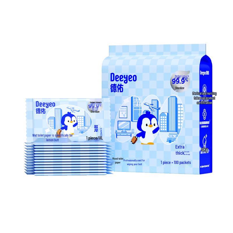 DeYou Flushable Wet Toilet Paper