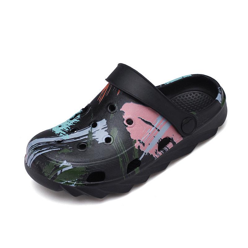 Boys' and Girls' Casual Soft-Soled Beach Sandals - Medium & Large Kids' Foot-Covering Crocs