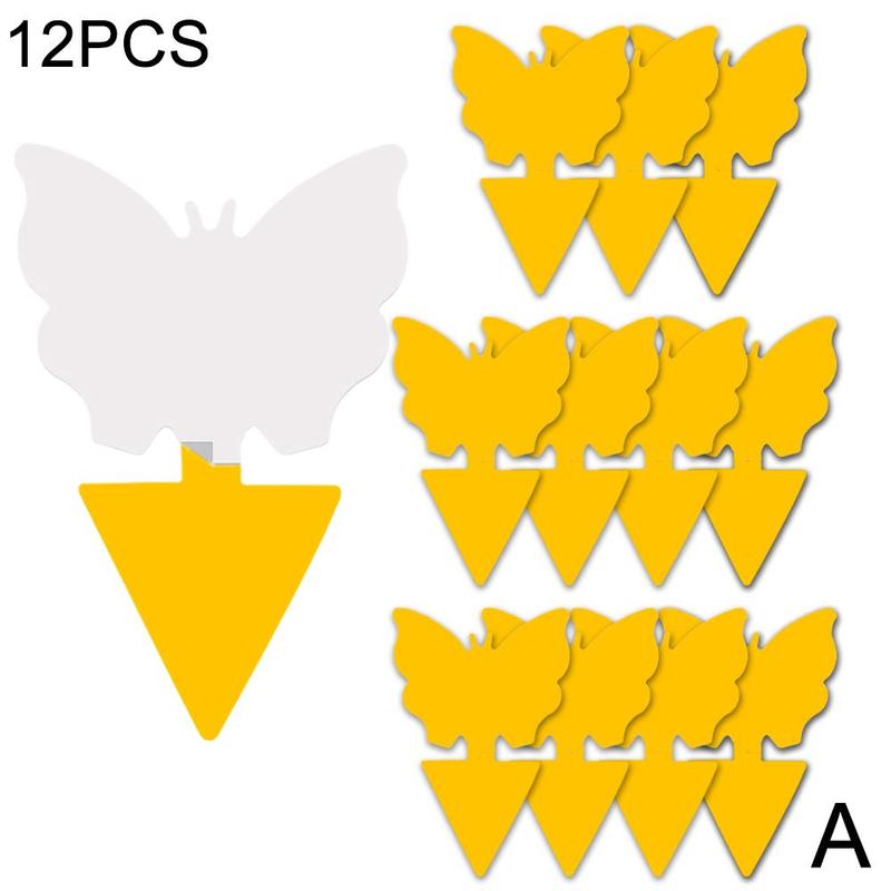 

Липкая ловушка для насекомых Двусторонняя Желтая Пластиковая Ловушка для Насекомых Вредителей Растений Доска Контроля Садоводство Липкая X5O9 Multi-color-butterfly