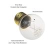 Jslinter 40 Watt Appliance Oven Light Bulb - High Temp - 120v Clear - 415 Lumens - E26/E27 Medium Brass Base - G45 4-Pack