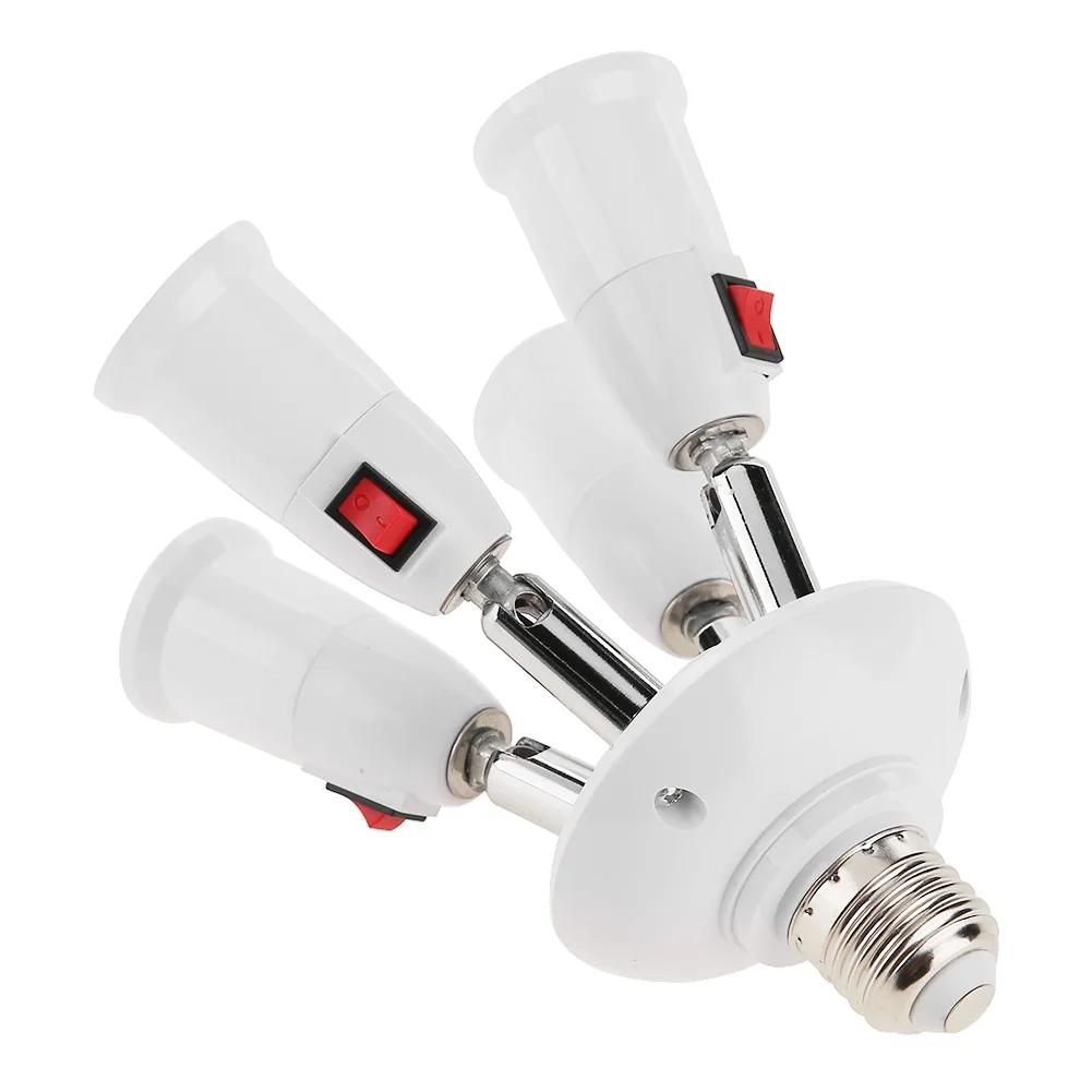 E27 2/3/4/5 In 1 LED Light Bulbs Converter Socket Adapter Standard Lamp Holder Base Converter for Home Commercial Lighting