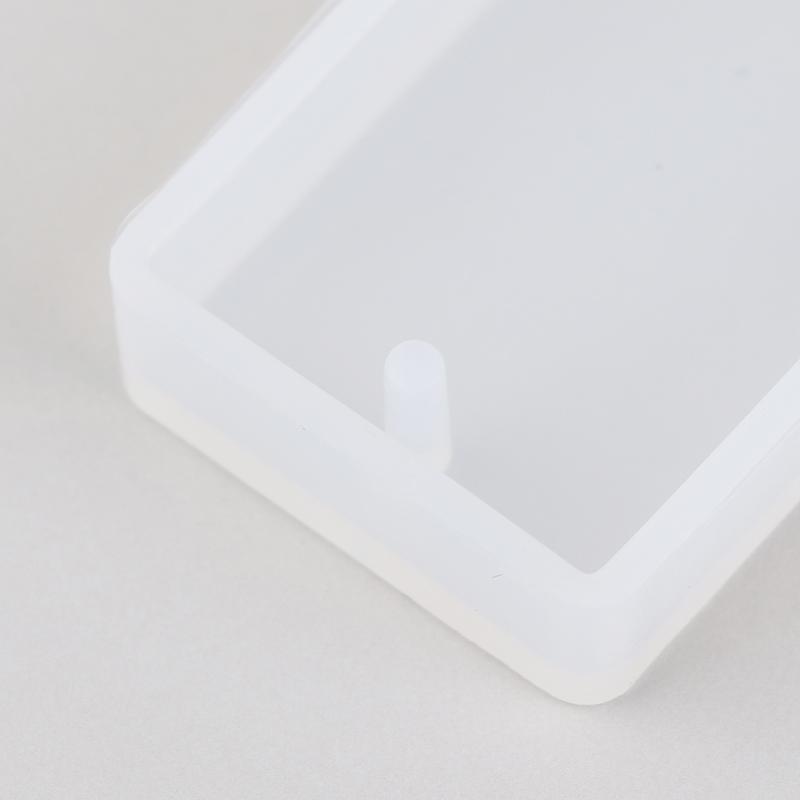 5ks/sada Přívěsek na klíče silikonová forma Sada kulatý obdélníkový přívěsek na výrobu šperků