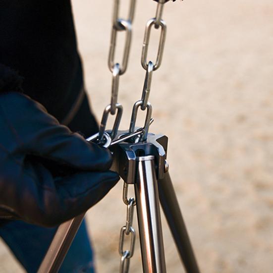 

Штатив для костра, регулируемая опора, алюминиевый противоскользящий подвесной штатив для кемпинга, для использования на открытом воздухе