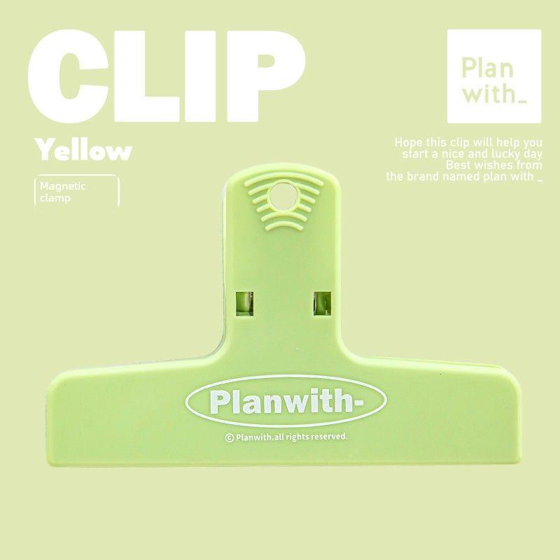 

Planwith Folder Office Paper Clip Holder Notebook Storage Long Tail Clip Triangle Clip Test Paper Clip green green