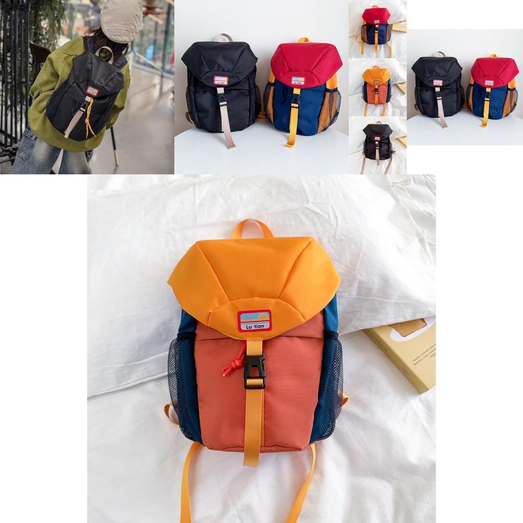 Stylish Minimalist Two-tone Kids Backpack For Preschool And Primary School Use Ideal For Outdoor Activities