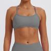 Women Seamless High Stretch Yoga Sports Bra, Lycra Spandex Convertible Removable Straps Fitness Tank Top