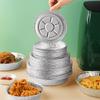 50PCS tavă folie de aluminiu multifuncțională rezistență la temperatură non-lipicioasă friteuză cu aer vase de copt instrument practic de bucătărie de copt