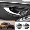 For Benz GLC 250 300 GLC43 2016-2022 Carbon Fiber Inner Door Bowl Cup Cover Trim