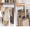 Space Saving Hangers For Pants Anti-Slip 6-Layer Clothes Hanger Closet Organizers And Storage Slacks Jeans Trouser Rack For