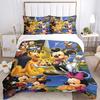 3pcs Mickey Mouse & Friends Christmas Holiday Quilt Cover Set, Soft and Cozy Bedroom, Guest Room and Dorm Decorative Bedding 3-Piece Set 1 Q