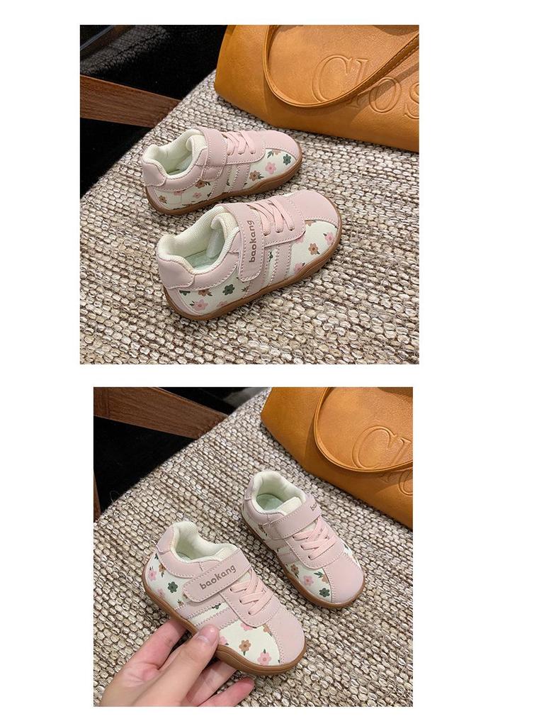 AGAN Girls' Non-Slip Soft Sole Toddler Board Shoes - 2025 Autumn Casual Sport Style