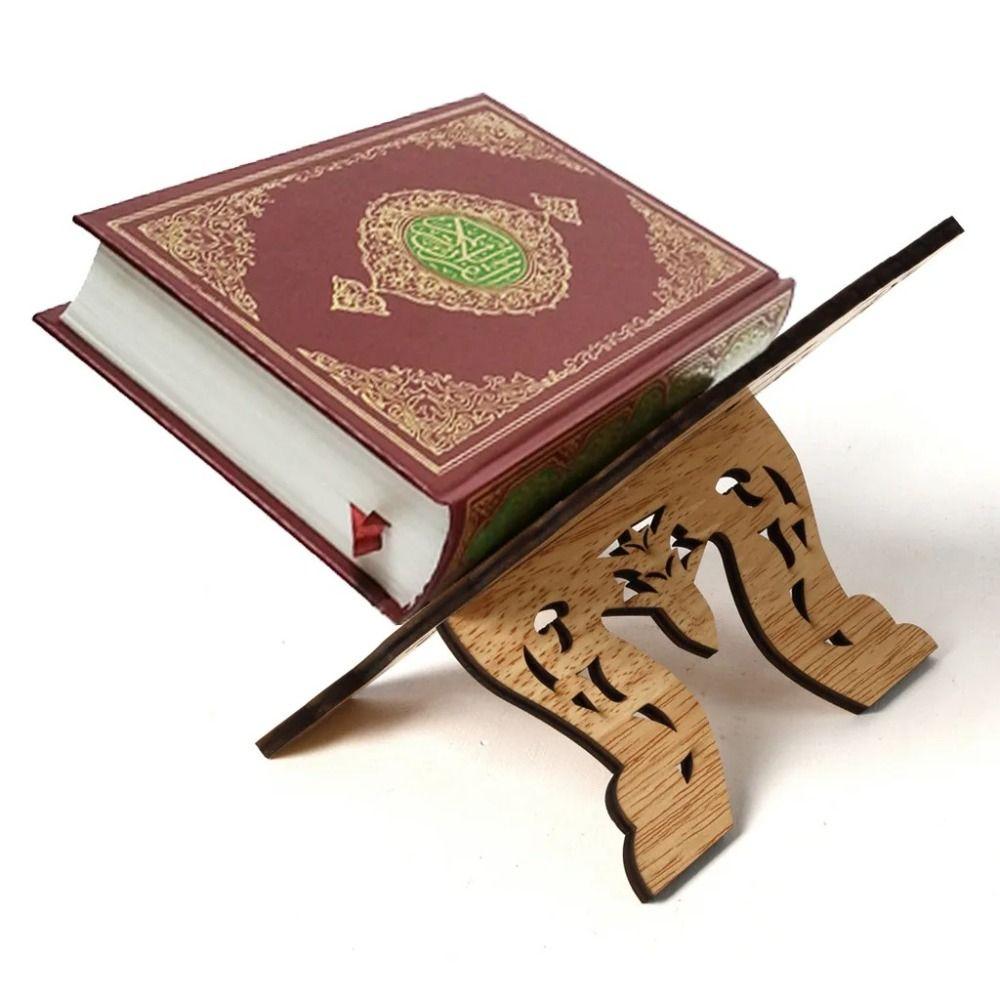 Stojan na knihu Eid Stojan na svatou knihu Dřevěný držák na zobrazení Bible Vynikající rám na Bibli