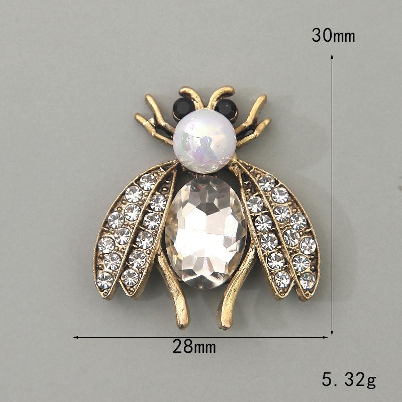 Bee Vintage Alloy Bee Glass Rhinestone Buckle Flower Plate Shoes And Clothing Ornament Bracelet Pendant Ornament