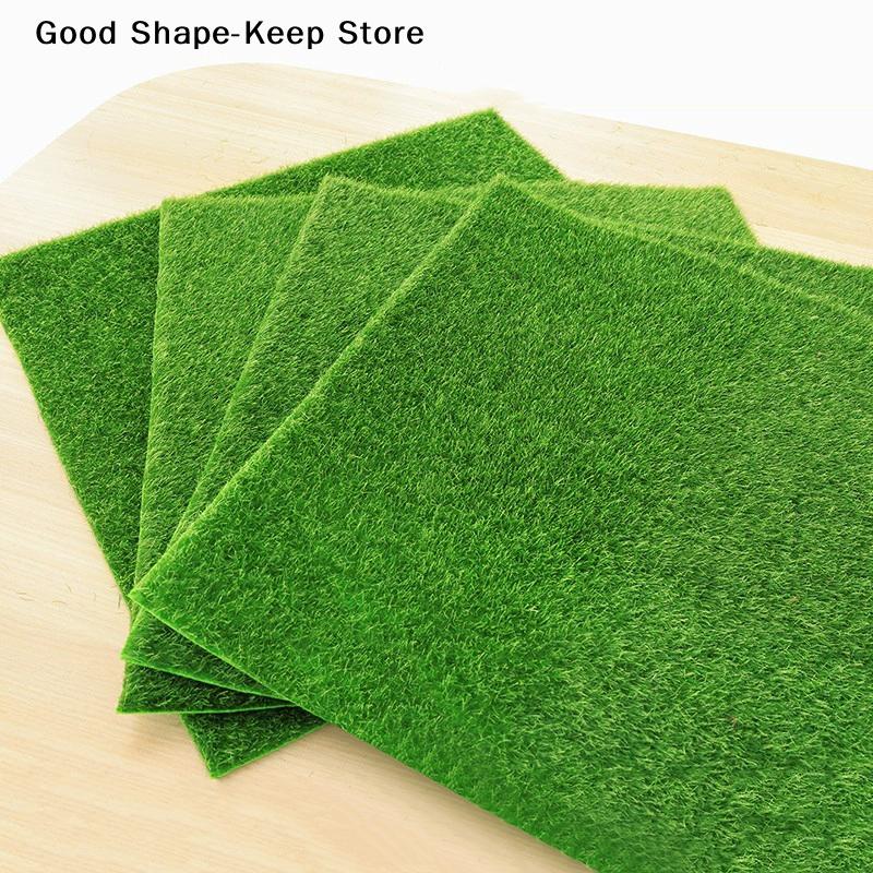 Grass Mat Green 30*30CM DIY Micro Landscape Artificial Lawns Turf Carpets Fake Sod Simulation Moss Lawn Home Decoration
