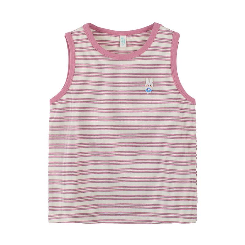 Girls' Striped Sleeveless Vest Top