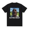 Grappig Kanye West Meme Grafisch T-shirt Heren Mode Ronde Hals Korte Mouw T-shirts Unisex Hip Hop Gotisch Rap T-shirt Streetwear