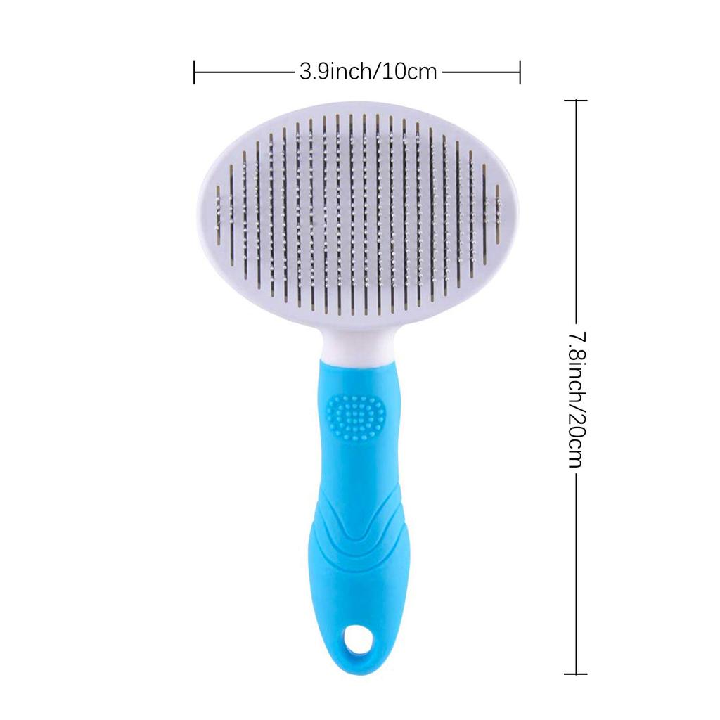 Cat Grooming Brush  Self Cleaning Slicker Brushes for Dogs Cats Pet Brush Tool Gently Removes Loose Undercoat  Mats Tangled Hair Massage-Self