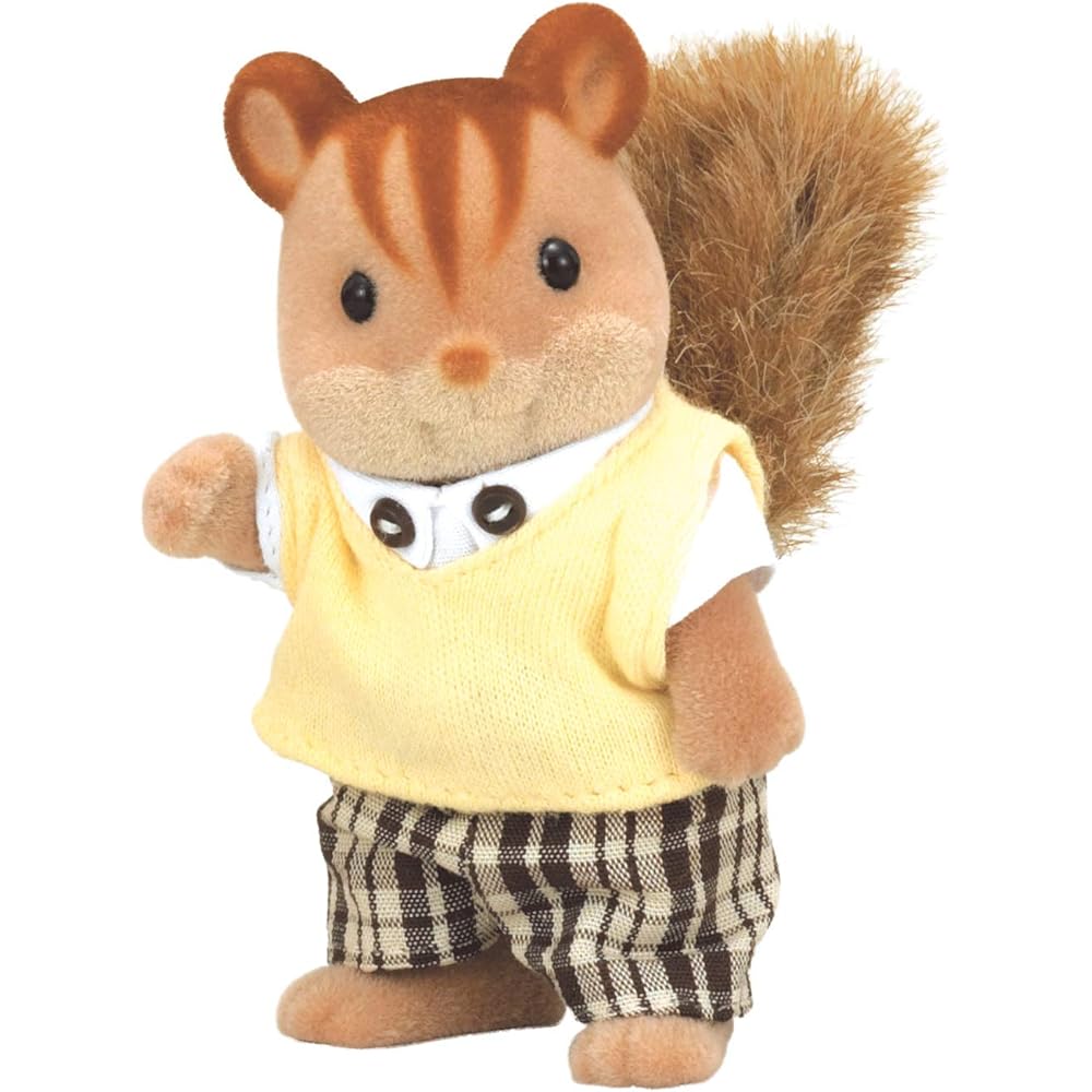 Sylvanian Families EPOCH Walnut Squirrel Family Father Doll 3+ Years Toy for Dollhouse