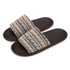 Retro striped linen slippers women's four-season universal comfortable non-slip soft sole one-word high-end home floor shoes