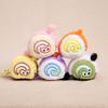 Plush Animal Cake Toy with Ball Chain Stuffed Tiger Chocolate Rabbit Strawberry Fox Cat Cake Roll Keychain Pendant Bag Charm Hanging Decor