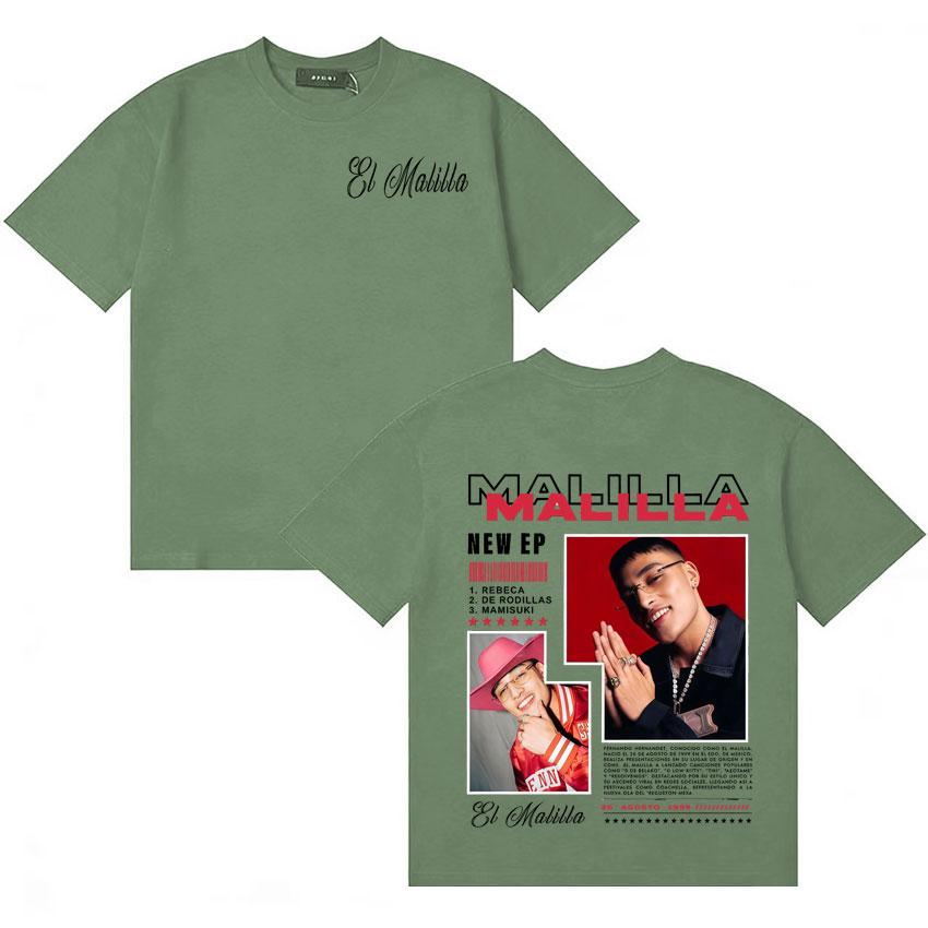 

Singer El Malilla album cover Tshirt Unisex Women fashion loose Tshirts Summer Shortsleeved Relaxed Casual Gothic cotton Tshirt 4XL