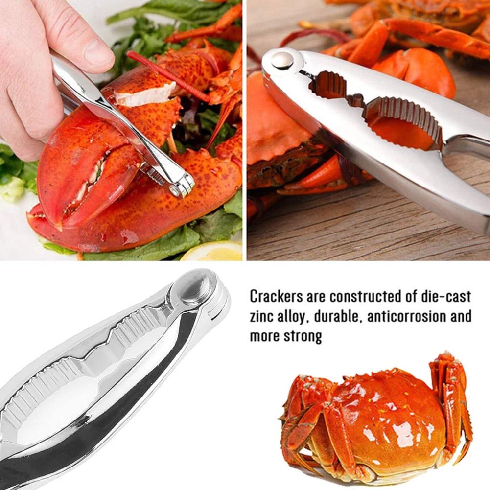 1 Set Stainless Steel Crab Fork Seafood Tools Lobster Cracker Forks Nut Cracker Shell Claw Lobster Shellers Crab Leg Cracker Kit