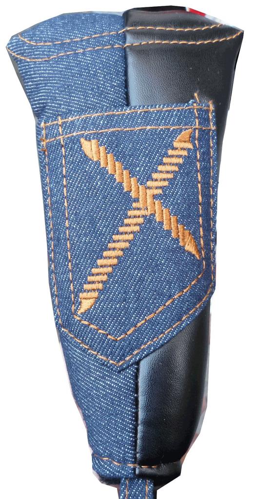 Denim Golf Putter Cover with Magnetic closure for Pin Type