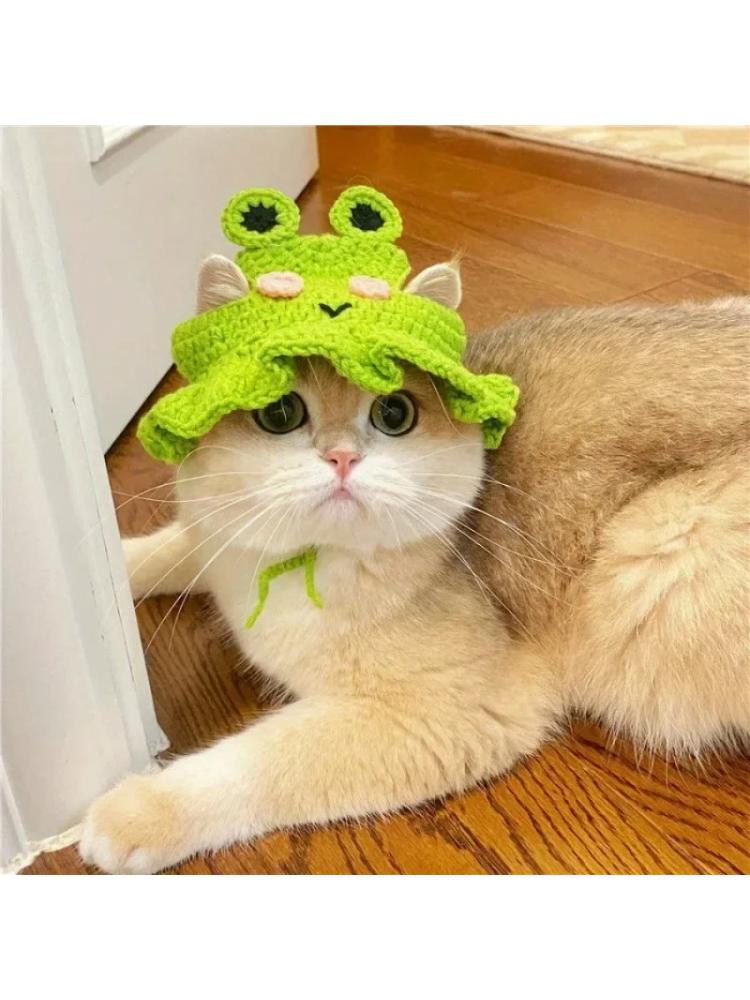 Cat Hats Elastic Cute Puppy Kittens Hat Headwear Photo Shoot Props Cat Accessories