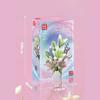MOULD KING 10057 Blomsterbukett Byggekloss Den Kinesiske Peonen med Vase Modell Montering Dekorasjon Leker Barn Julegave