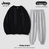 JEEP SPIRIT Men's 2025 Loose Fit Sweatshirt & Jogger Set