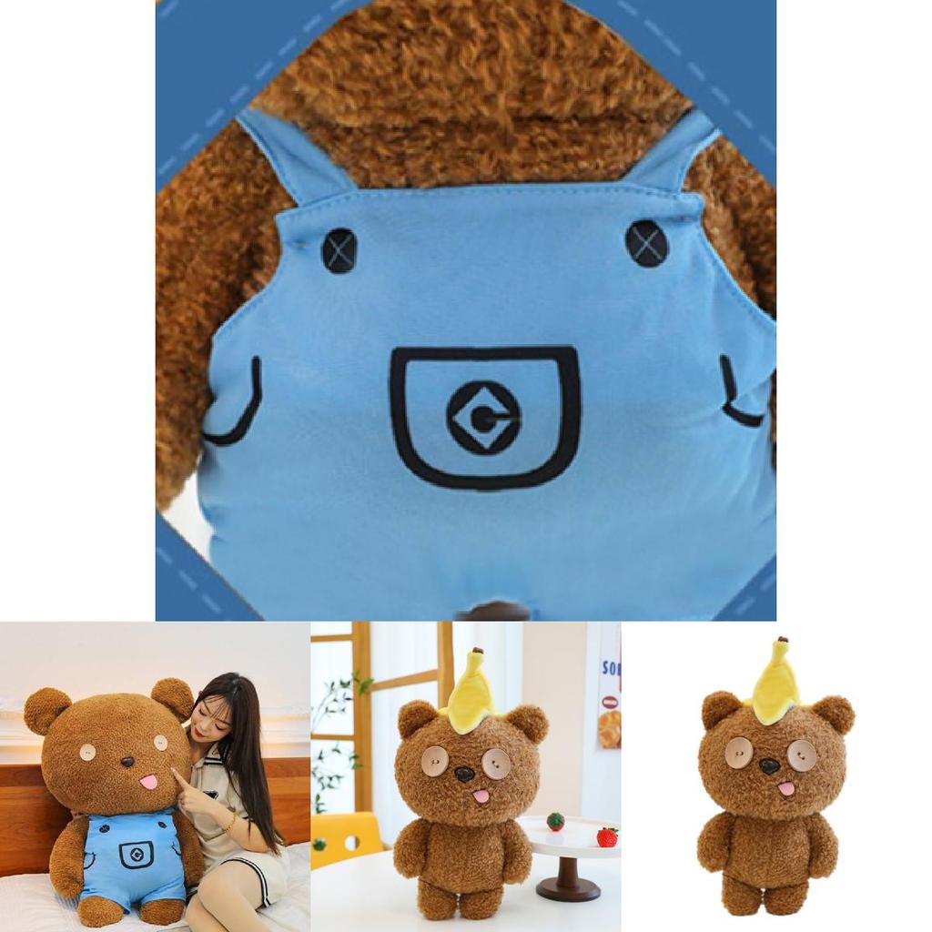 Adorable Teddy Bear Plush Toy Soft Cuddly Stuffed Animal Doll For Kids Birthday