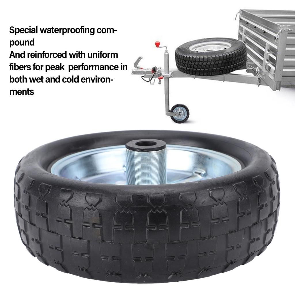 10-inch Trailer Jack Replacement Wheel, 2000 Lb. Powerful Trailer Tongue Jack Wheel, 84mm Rim, Oil-Resistant, High-Strength Trailer Jack Caster