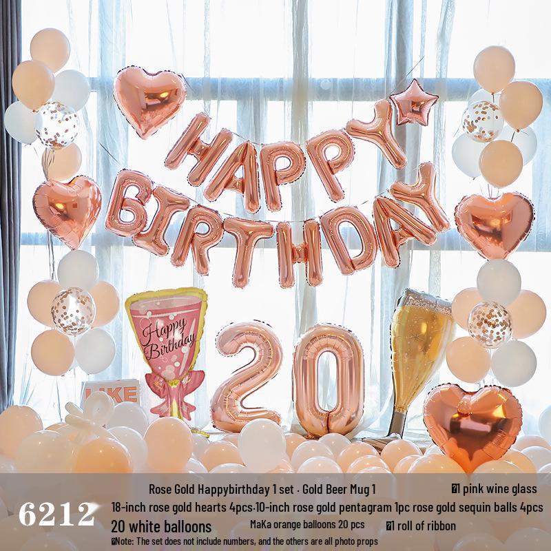 Set de baloane pentru ziua de naștere pentru adulți și copii - Decorațiuni cu desene animate