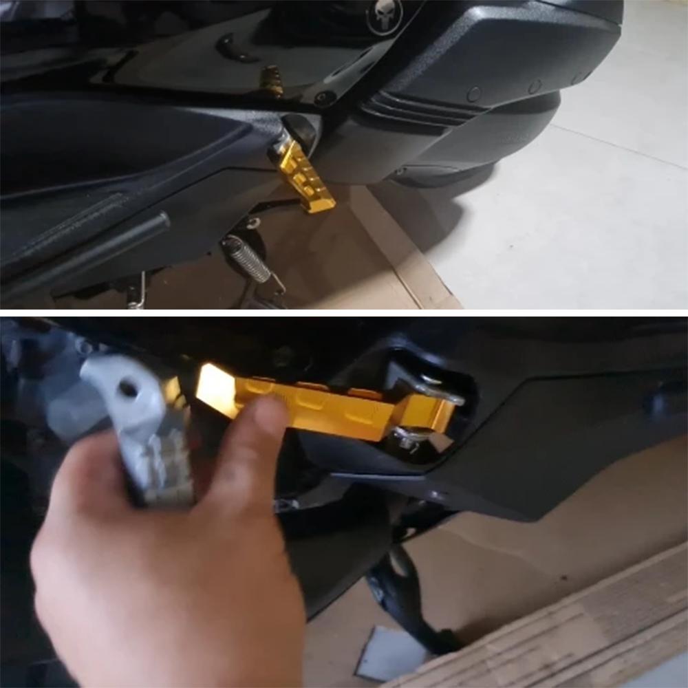 Motorcycle Accessories Rear Passenger Footrest Foot Rest Pedals For YAMAHA TMAX530 TMAX560 TMAX500 T-MAX 530/560/500 DX XS TX500