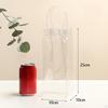 25 Pieces Clear Gift Bags Party Favor Wrap Reusable Supplies Tote for Shower Father's Day