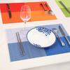 WHQ 4 Teile/satz Tischsets PVC Tischset Farbblock Esszimmer Bremsbeläge Untersetzer Kaminsims Napperon 30*45 cm Platte Bar Tapete de lugar